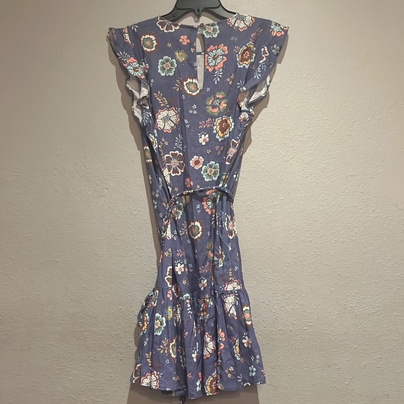 New Marine Layer Laney Mini Dress Marlin Hibiscus Floral size L - Picture 9 of 14